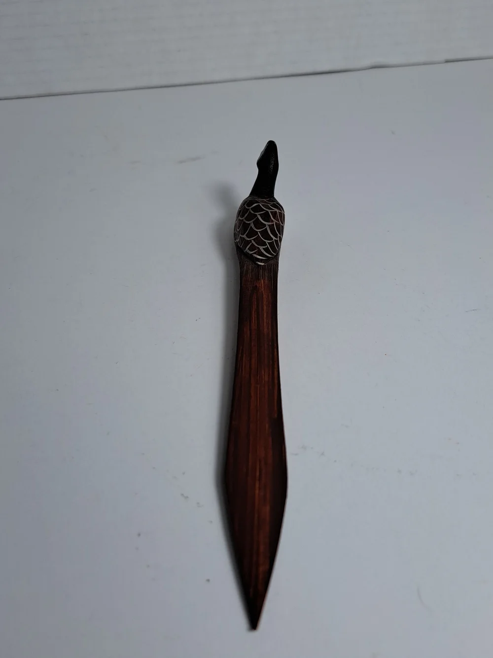 Vintage Hand-Painted Folk Art Canadian Goose Wooden Letter Opener